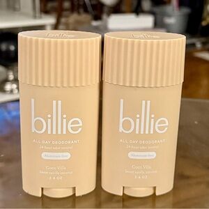 Billie All Day Deodorant Coco Villa Set of 2. New
